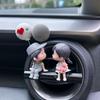 Автозапчасти Аксессуары для салона автомобиля Влюбленные Украшения для автомобиля Креативное украшение воздуховода автомобиля Мультяшная парфюмированная автомобильная мазь с ароматом автомобиля