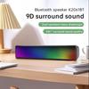 Крутые светодиодные дневные ходовые огни: Многофункциональная Bluetooth-колонка со звуковой панелью RGB