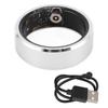 Smart Ring Health Tracker Men Women Fitness Calorie Tracking Multi Sport Modes BT Water Proof Silver