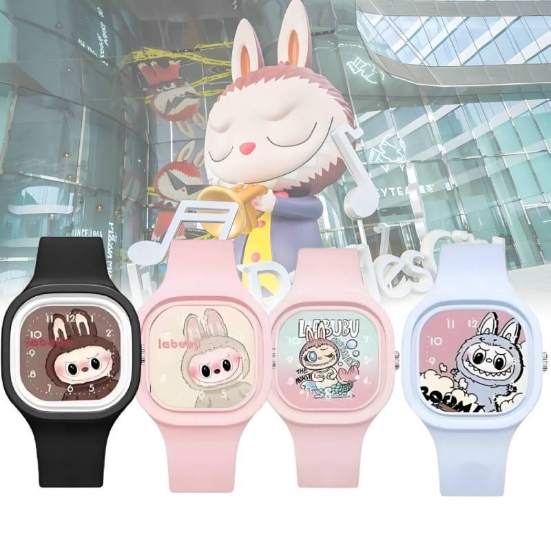 Модные детские часы с мультяшным дизайном Bubble Mart, высококачественный мягкий силиконовый ремешок-желе