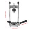 Adjustable Aluminum Base 0-45 Degree Angle for Woodworking Power Tool Drill Stand with Steel Column Multi-Functional