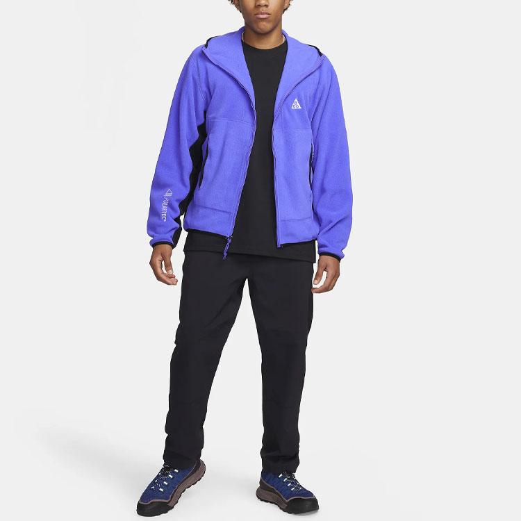 Nike ACG Wolf Tree Polartec® Вышитый логотип Цветной блок Куртка с капюшоном Мужские куртки Персидско-фиолетовый FB8082-510