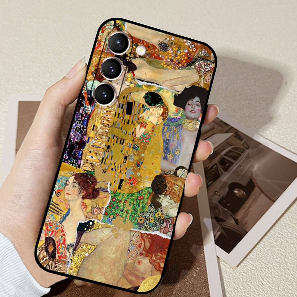 Чехол для телефона «Поцелуй» Густава Климта для Samsung Galaxy S21 S22 S23 S24ULTRA S25ULTRA FE Ultra Plus5G A52S S26 Мягкий чехол