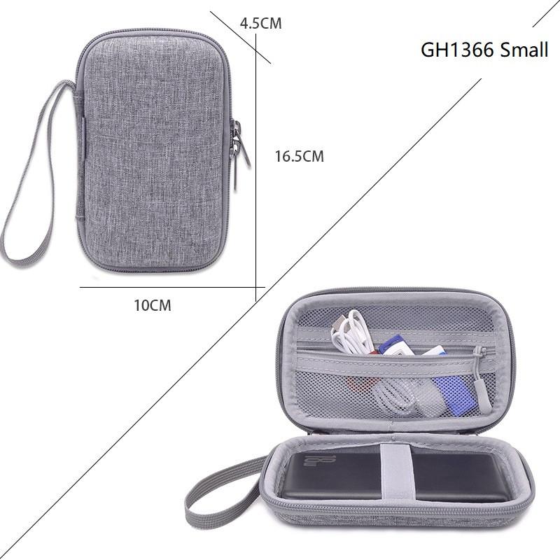 Твердый дорожный органайзер для электроники для адаптеров питания, зарядных устройств, кабелей, внешнего аккумулятора, USB-флешки, SD-карты, портативных аксессуаров