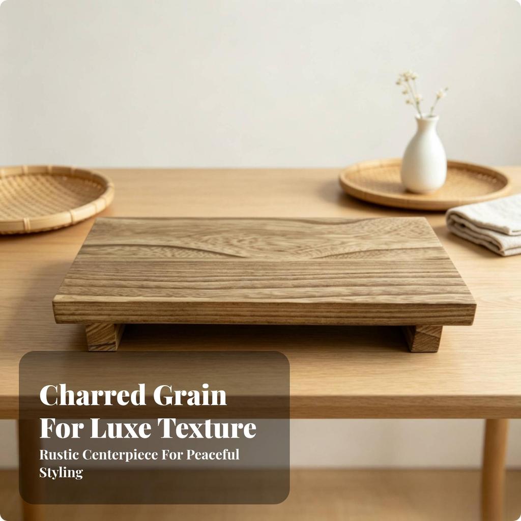 Sturdy Soap Holder Stand | Rectangular, Wooden Display Riser, Compact, Decor,