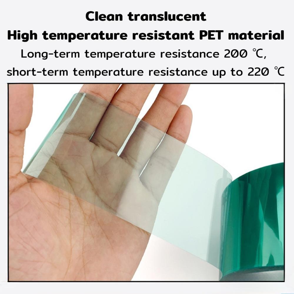 33M/рулон зеленая лента из ПЭТ-пленки, высокотемпературная, термостойкая, для пайки печатных плат, SMT, покрытие, экран, изоляция, защита