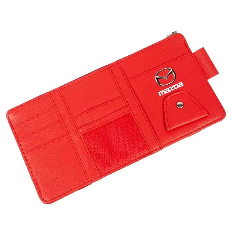 2025 Горячий Органайзер на Козырек Автомобиля Держатель для Солнечных Очков на Козырек Аксессуары для Козырька Для Mazda 2 3 4 5 6 7 8 323 626 MX3 MX5 Axela CX5 CX7