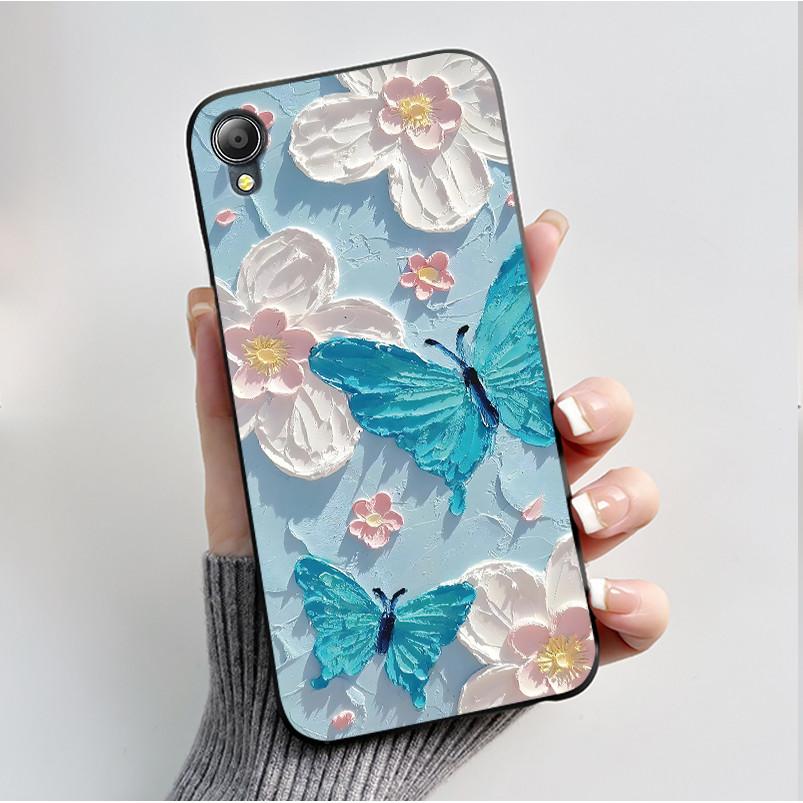 For Asus Zenfone Live (L1) ZA550KL Case Soft Silicone Black Shell Cover Funda Cute Flower Cartoon Printing Phone Casing Capa
