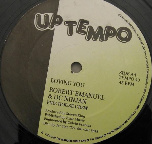 12-дюймовая пластинка ROBERT EMANUEL & D.C. NINJAN, FIREH - Loving You / Keep it like it is TEMPO40 Uptempo Records UK Регги, Ска и Даб Б/У