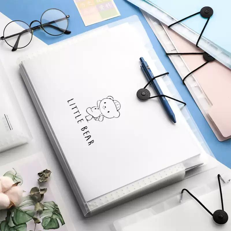 Прозрачная папка-вкладыш A4, сумка для документов, многослойная расширяющаяся папка, держатель для школьных и офисных канцелярских товаров