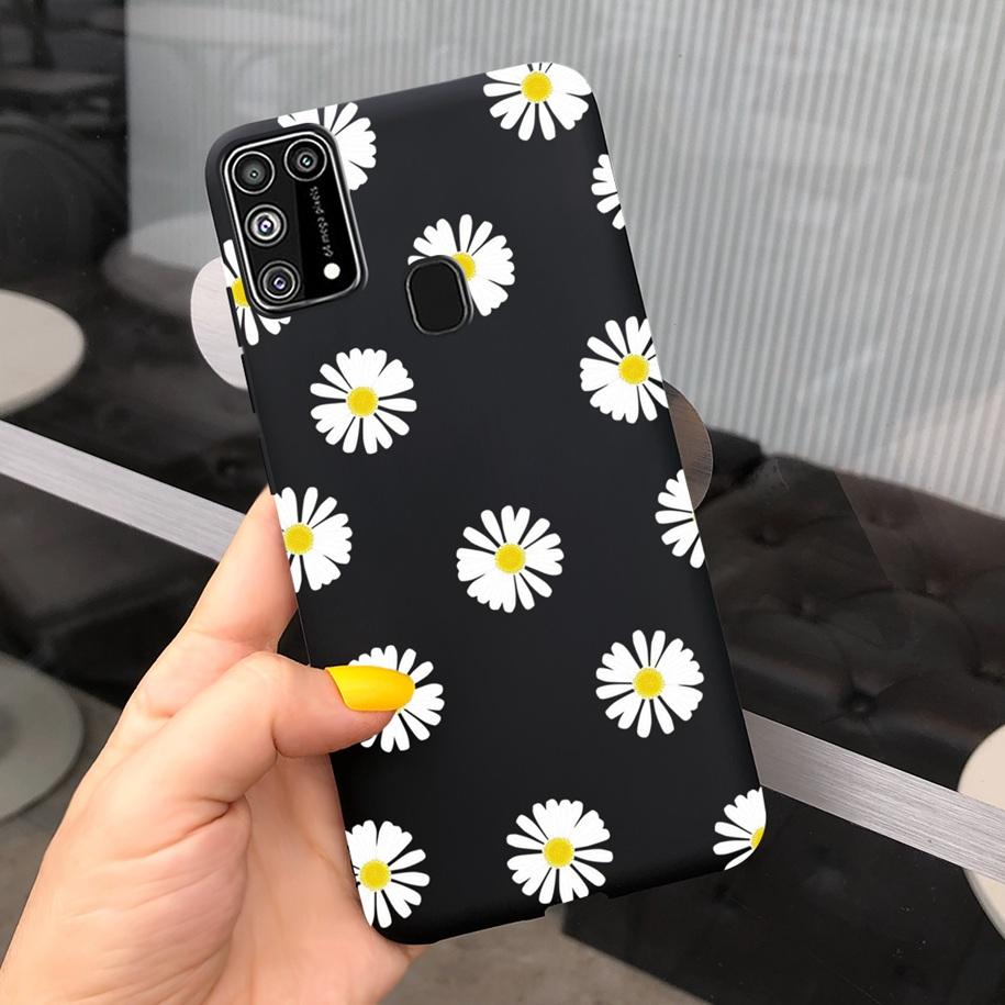 Силиконовый чехол для Samsung M31 M 31 Чехол Свежий Цветок Перо Ударопрочный Чехол для Телефона для Samsung Galaxy M31s M31 s M315 M317 Etui