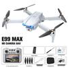E99MAX Dual Camera Foldable Drone: Brushless Quadcopter with Optical Flow and Remote Control Large Screen.