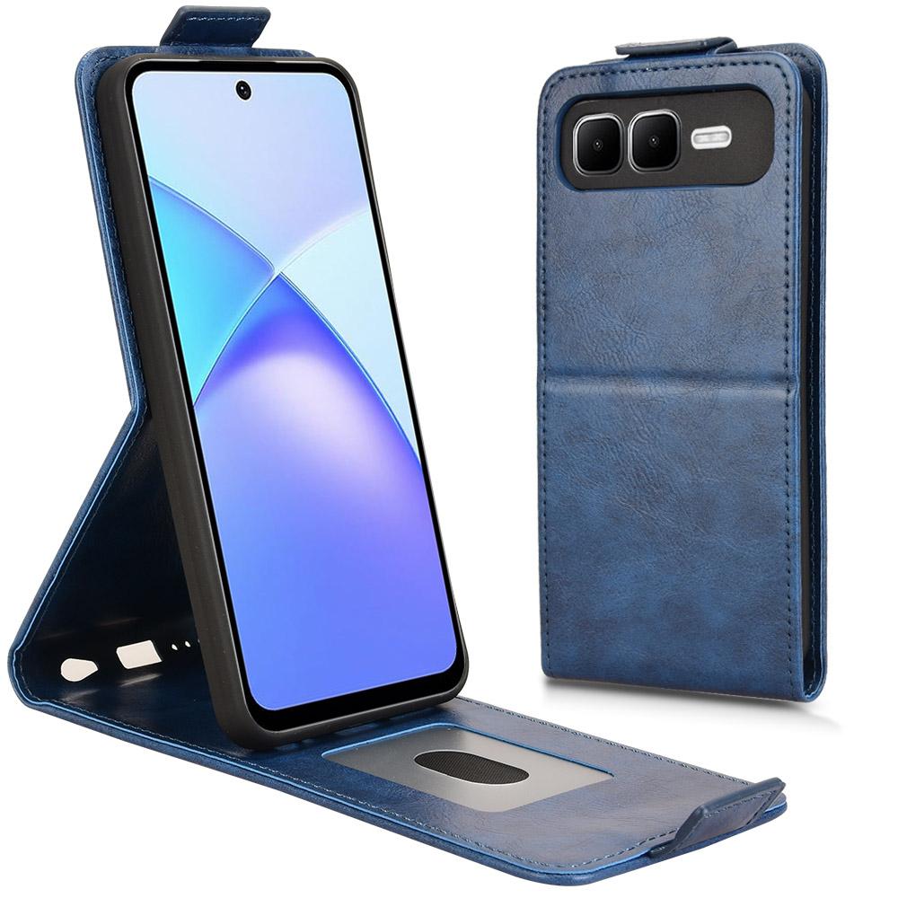 For Infinix Smart 10 Plus Stand Case Magnetic Clasp Vertical Flip Leather Phone Cover with Card Holder