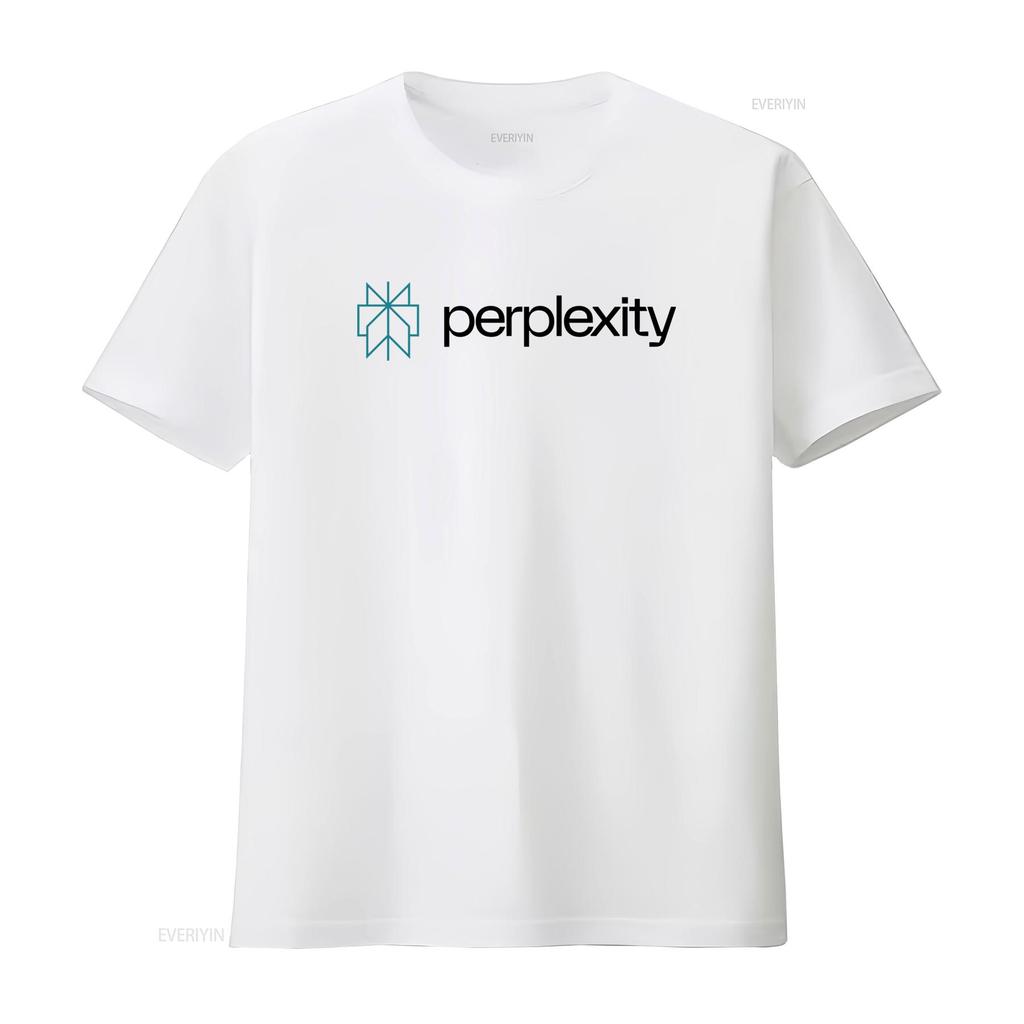 Футболка Perplexity AI Крутая Минималистичная Технологии Искусственного Интеллекта для винтажной Стильной стирки Мужская Топ Для Повседневной Носки