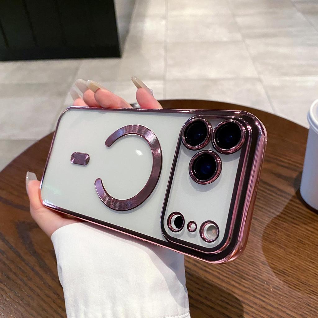 Подходит для iPhone17ProMax гальванический чехол для мобильного телефона Magsafe магнитное притяжение Apple 16 мягкий 15 противоударный 14 наборы XS