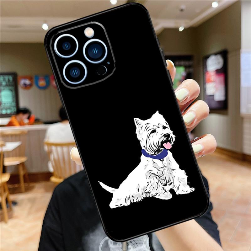 West Highland Terrier Westie Case For iPhone 18 17 16 15 14 13 12 11 Pro Max Mini Plus 16e 17 Air Bumper Cover Accessories
