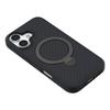 For iPhone 17 Case Compatible with MagSafe Kickstand TPU+PC Phone Cover Carbon Fiber Texture