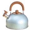 Чайник со свистком, 2 л, для плиты, с эргономичной ручкой, не нагревающейся на ощупь, из нержавеющей стали, для индукционных газовых электрических керамических плит