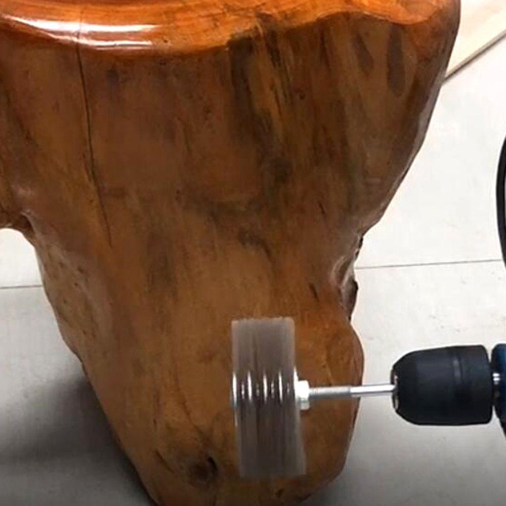 Woodwork Polishing Drill Deburring Grinder Nylon Wheel Brush Abrasive Wire Grinding Flower Head