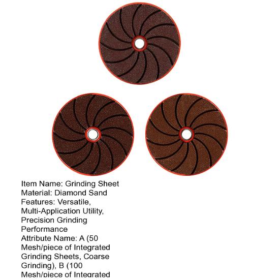 Grinding Sheet Diamond Abrasive Deburring Grinding Discs 50/100/200 Grit Kit Paint Preparation Discs