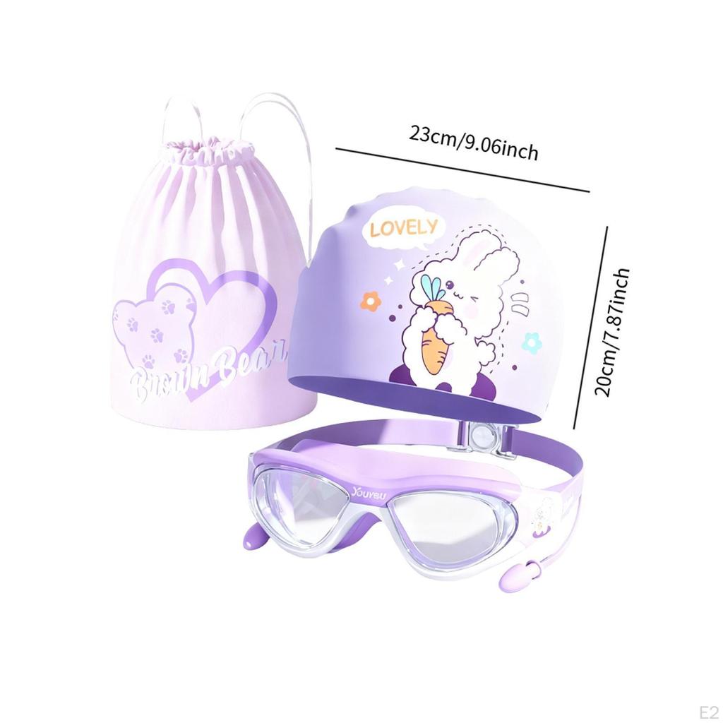 Детская шапочка для плавания Шапочка для душа Дайвинг Полная защита Мягкий силикон Плавательное снаряжение Купание с