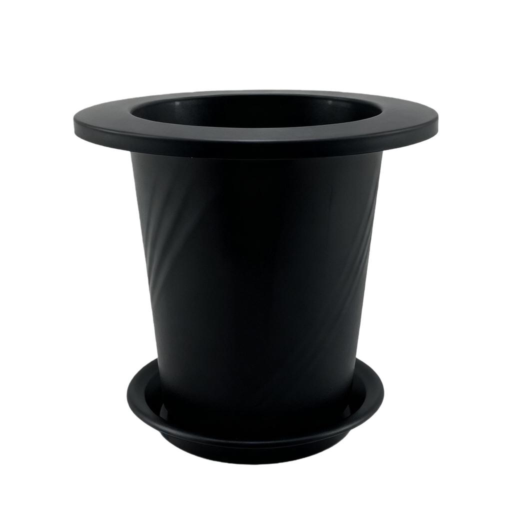 Large Round Resin Flower Pot for Cactus & Succulents - Desktop Home Garden Planter