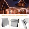 50/100Pcs Gutter Hooks Stainless Steel Christmas Lights Clips for Christmas Lights Holiday Lights Clips for Guttering