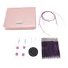 10 Pairs Wood Knitting Needles 3.0-6.5mm Interchangeable Circular Needles and Cables Kit for