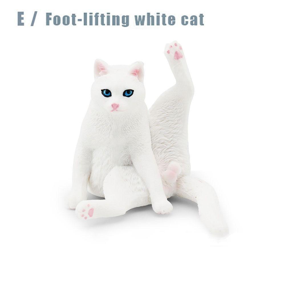 ПВХ Модель кошки Сиамская Регдолл Персидская кошка Реалистичные фигурки питомцев Статуэтка кошки Украшение для рабочего стола