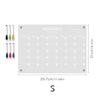 Acrylic Magnetic Fridge Calendar Monthly Planner Dry Erase Reusable Schedule To-Do List Message Menu Boards Bulletin Board