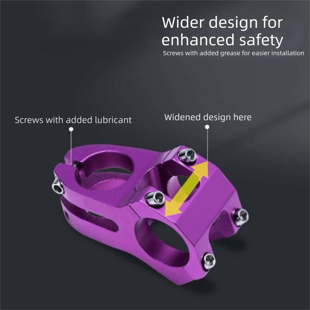 Aluminum Zinc Zinc Alloy Mountain Bike Stem 45mm Bike Riser Stem Bicycle Handlebar Stem Off-Road Use