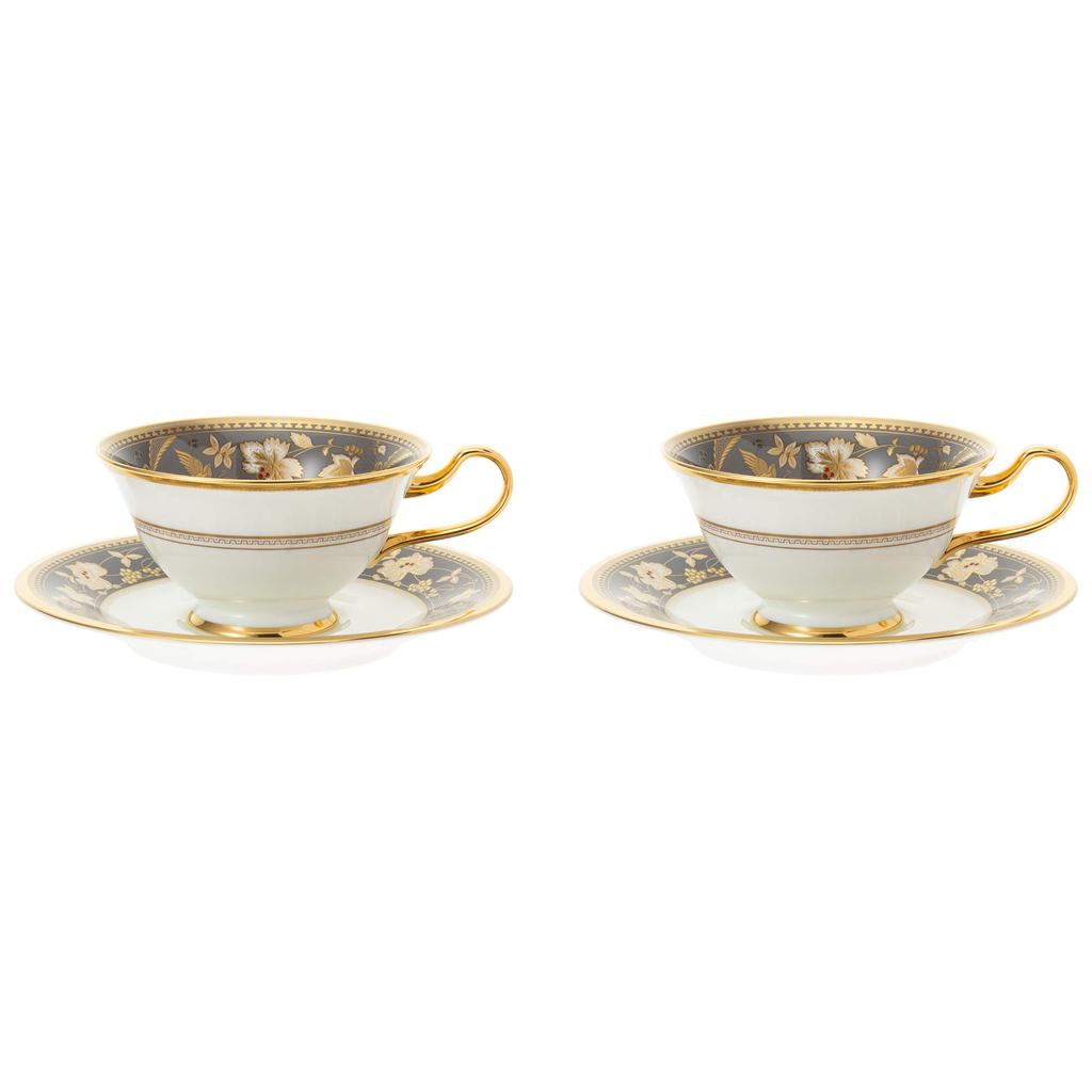 Noritake Изысканный набор чашка и блюдце из костяного фарфора (Пара) (Для кофе и чая) 220 куб.см (Y6988/4403)