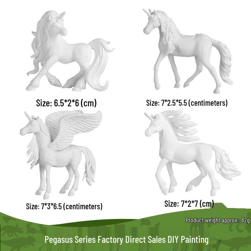 European Pegasus & Unicorn Figurine - Mythical Magic Creature Model