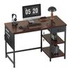 YeTom PC Study Study Width Work Work Computer Desk with Computer Desk Office Desk with Dark Brown Desk, Desk, Desk, Desk, Desk, Box, 120cm, Desk, Left/Right