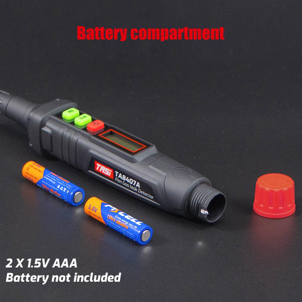 Портативный детектор газа, ручка-детектор утечек с визуальным и звуковым сигналом тревоги