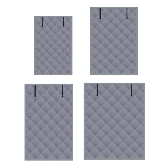 Insulated Window Covers 3-Layer Design High-Density Oxford Cloth Roll-Up Straps Winter Thermal