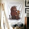 The Gruffalo Wall Tapestry Aesthetic Wall Hanging Printed Fabric Blanket Decorative Tapestries for Bedroom Living Room Home Decor