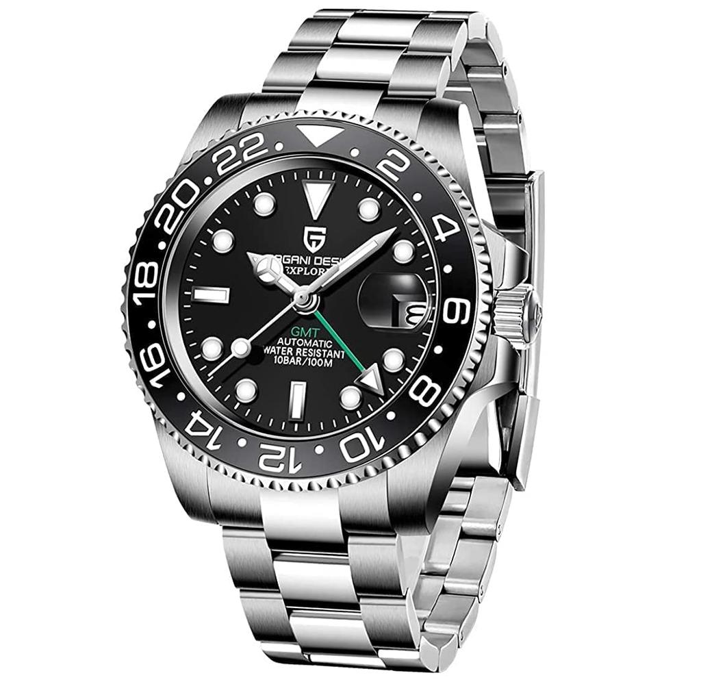 PAGANI DESIGN Watch GMT Hand Automatic Winding Made In Japan Movement Divers Mechanical Case Included Waterproof Ceramic Bezel Business Work Dress