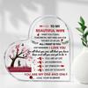 2D плоская Wife Gifts Акриловое сердце Сувенир Настольная Декоративная табличка, Домашний декор Табличка Настенное искусство Декоративная Садовая Декорация для Комнаты Дверь Знак