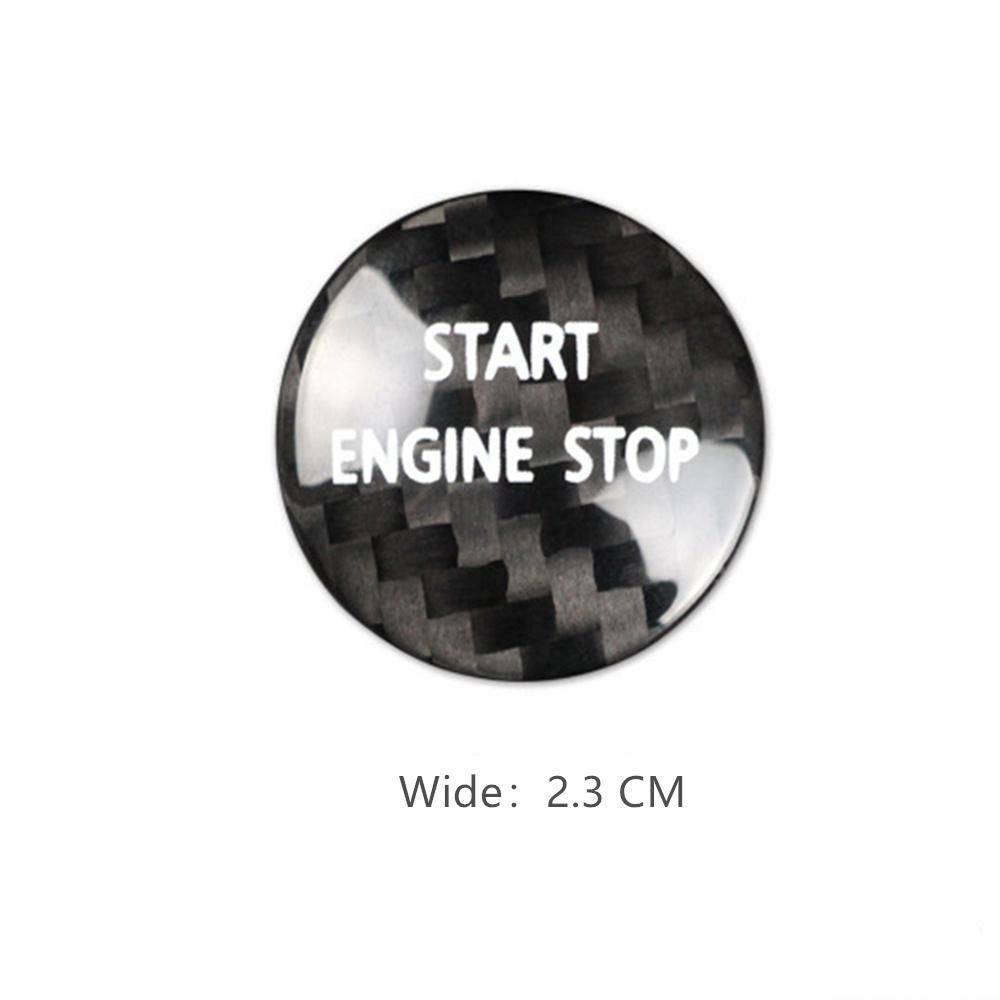 Engine Start Stop Button Cover Carbon Fiber For Land Rover Discovery 2010-2016