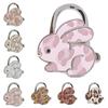 Rabbit Design Adhesive-Free Hooks Foldable Structure Cartoon Purse Hanger Portable Durable Handbag Hook for Women