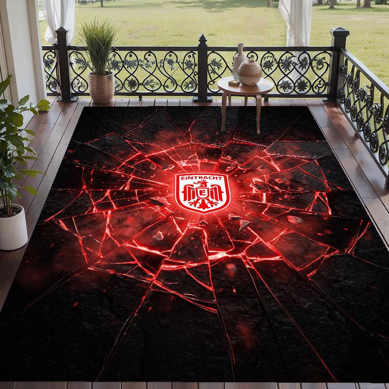 Soft Floor Carpet Eintracht Frankfurt Football Pattern Area Rug Decorative Mat For Home Room Decoration