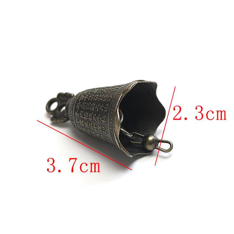 Chinese Mini Sculpture Pray Guanyin Buddha Bell Diy Wind Chime Pendant Decor