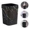 Black Bathroom Decor Marble Trash Can Garbage Car Square Office Black Bathroom Decor Plastic for