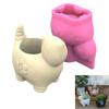 Soft Silicone Ornament Molds  Shaped Vase Molds Unique Flowerpot Moulds Silicone  Suitable for Resin Clay