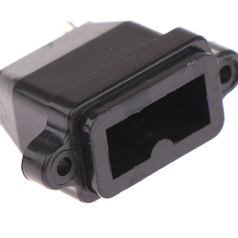 Двухпроводная электрическая отвертка вилка 2-контактная розетка питания штекер питания постоянного тока разъем 2 контакта черный маленький двухпроводный штекер