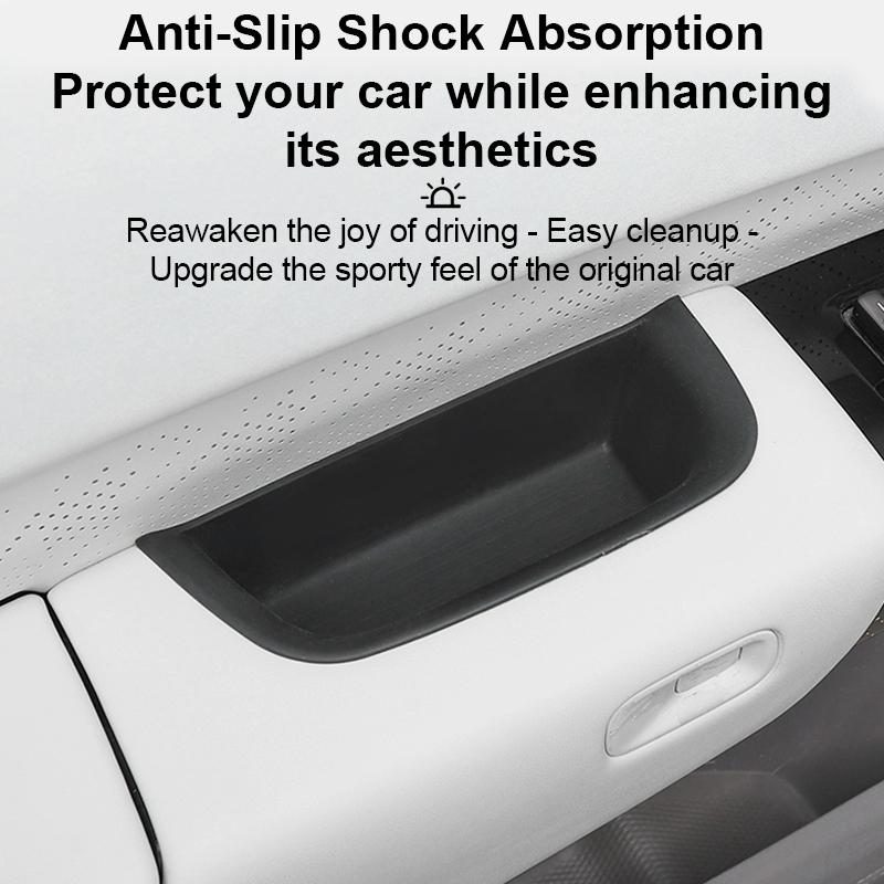 For ZEEKR 7X 2024 2025 Anti-fouling Car Door Storage Box Armrest Storage Barrel Armrest Silicone Storage Box Interior Accessorie