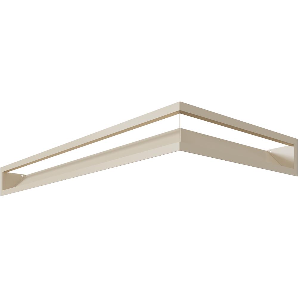 Vent Cover LUFT Corner Left 80x40x9 Cream Slim