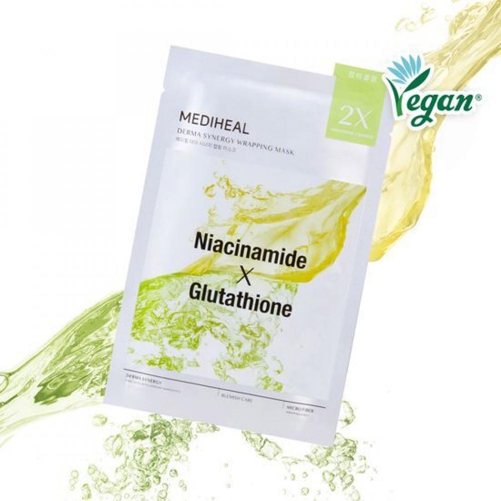 Mediheal [5 типов 1 лист] Маска-обертывание Mediheal Derma Synergy 1 лист 5 типов Выберите 1 Blemish Glow 1 лист