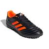 Adidas Copa 20.4 Low Lace TF (Rubber Studs) Firm Ground Artificial Grass Non-Slip Durable Soccer Shoes Men Soccer Shoes Black Orange EH1480